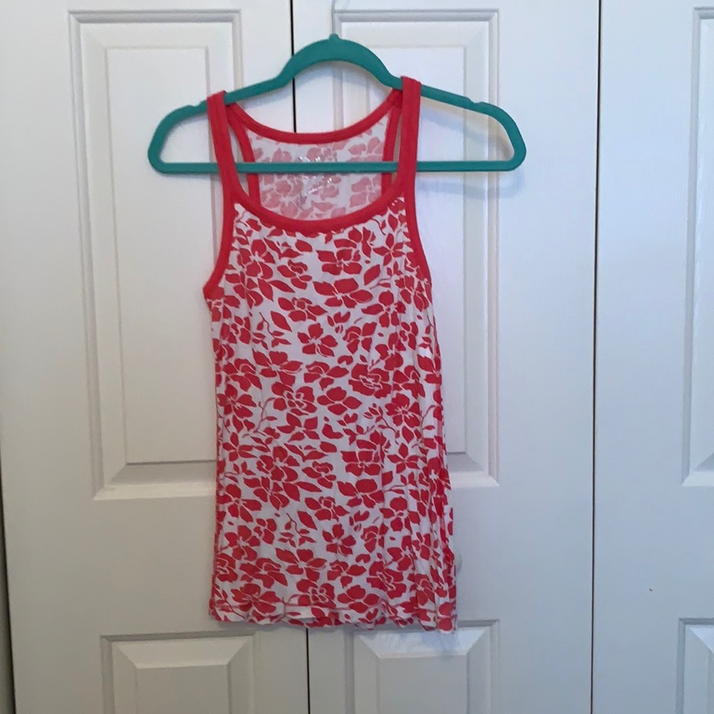 Flower print tank